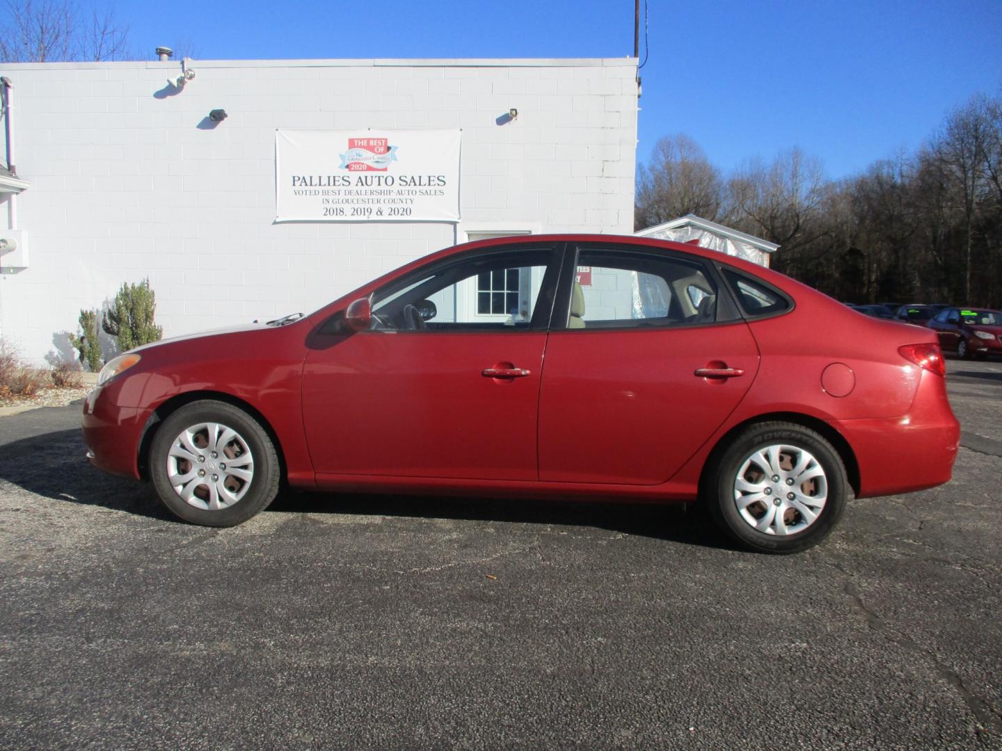 2010 RED Hyundai Elantra (KMHDU4AD7AU) , AUTOMATIC transmission, located at 540a Delsea Drive, Sewell, NJ, 08080, (856) 589-6888, 39.752560, -75.111206 - Photo#2